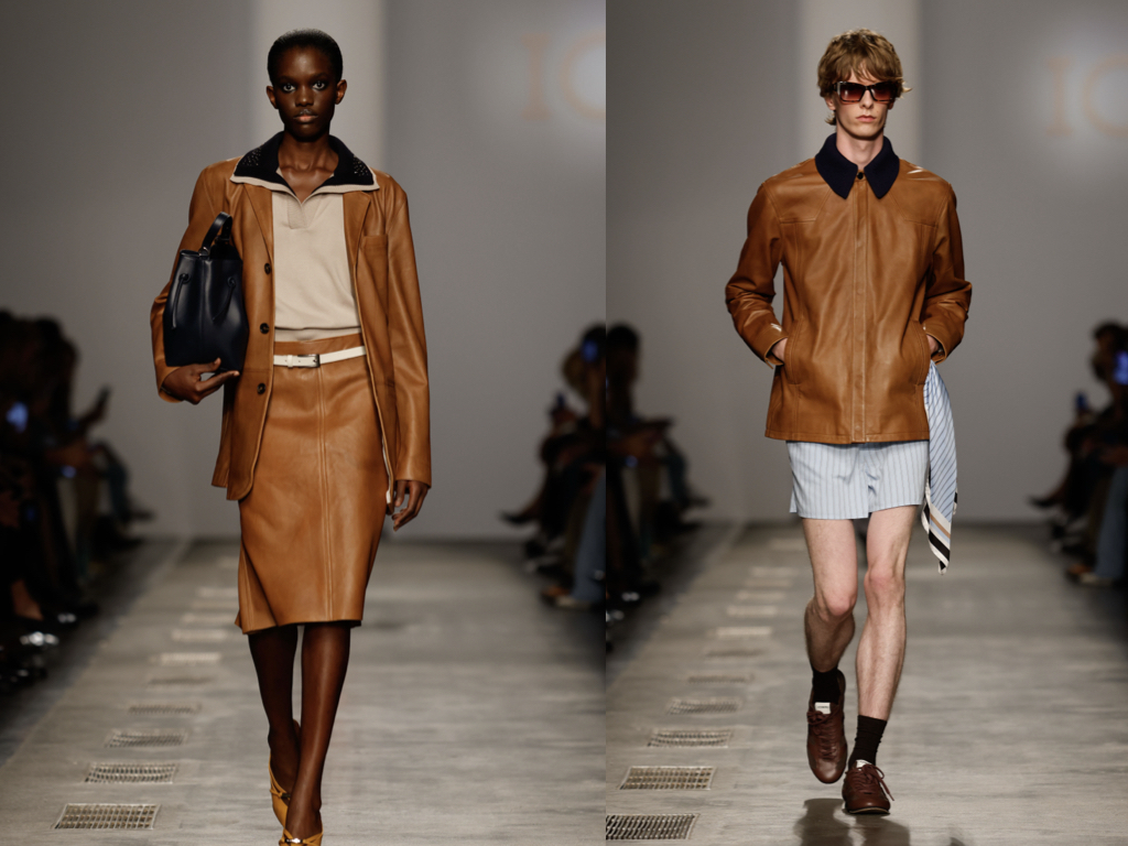 Modelli con outfit Iceberg SS 2026 in stile italiano e mood british