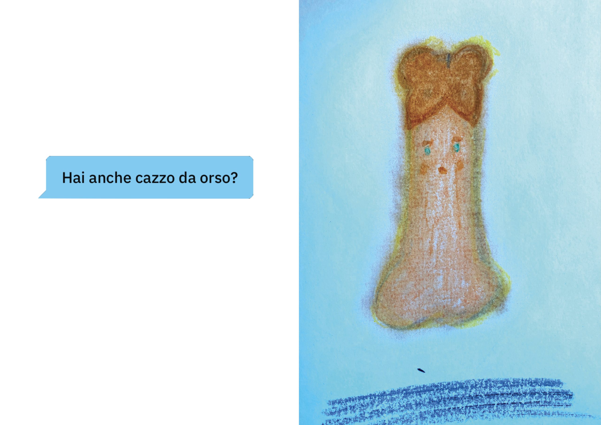 Opera di Simone Botte tratta da I cazzetti del cuore, tra ironia, sesso e romanticismo