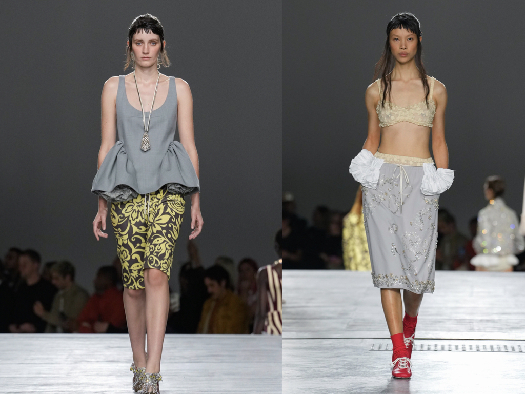 Look con gonna trasparente della collezione Dries Van Noten primavera estate 2026
