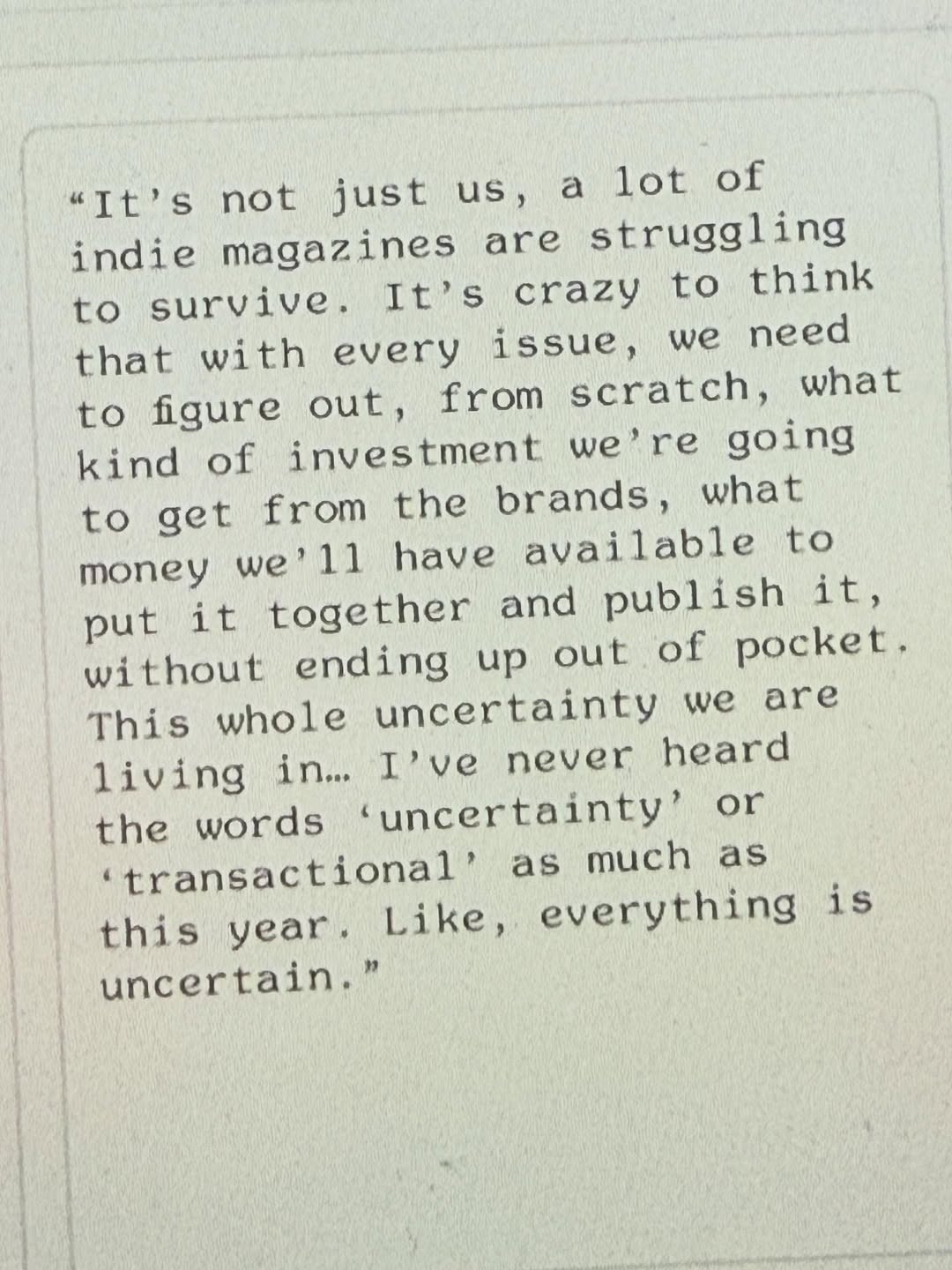 La creatività non è più un lusso, ma una condizione di sopravvivenza